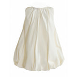 Cream Annalise Sequin Bow Balloon Dress