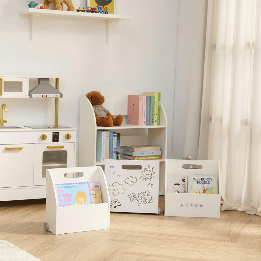 Fantasy Fields by Teamson Kids - Simplicity Walker Display Bookcase Kids Furniture - White