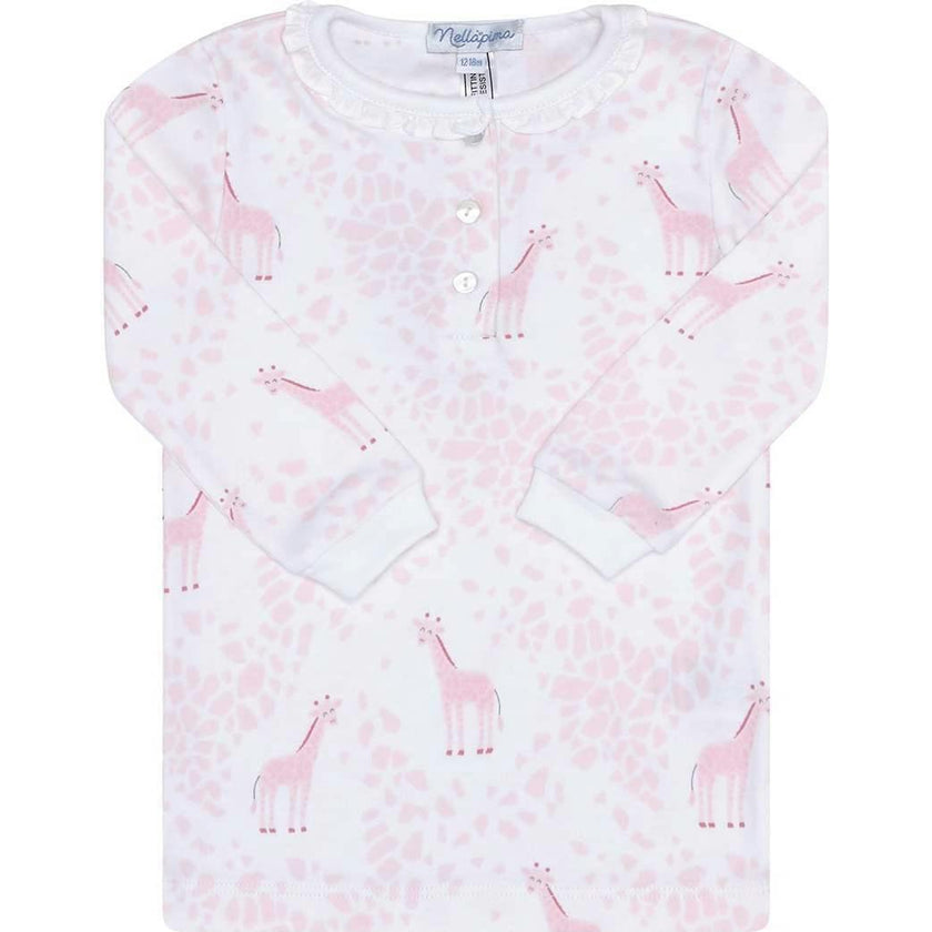 Pink Giraffe Print Pajama