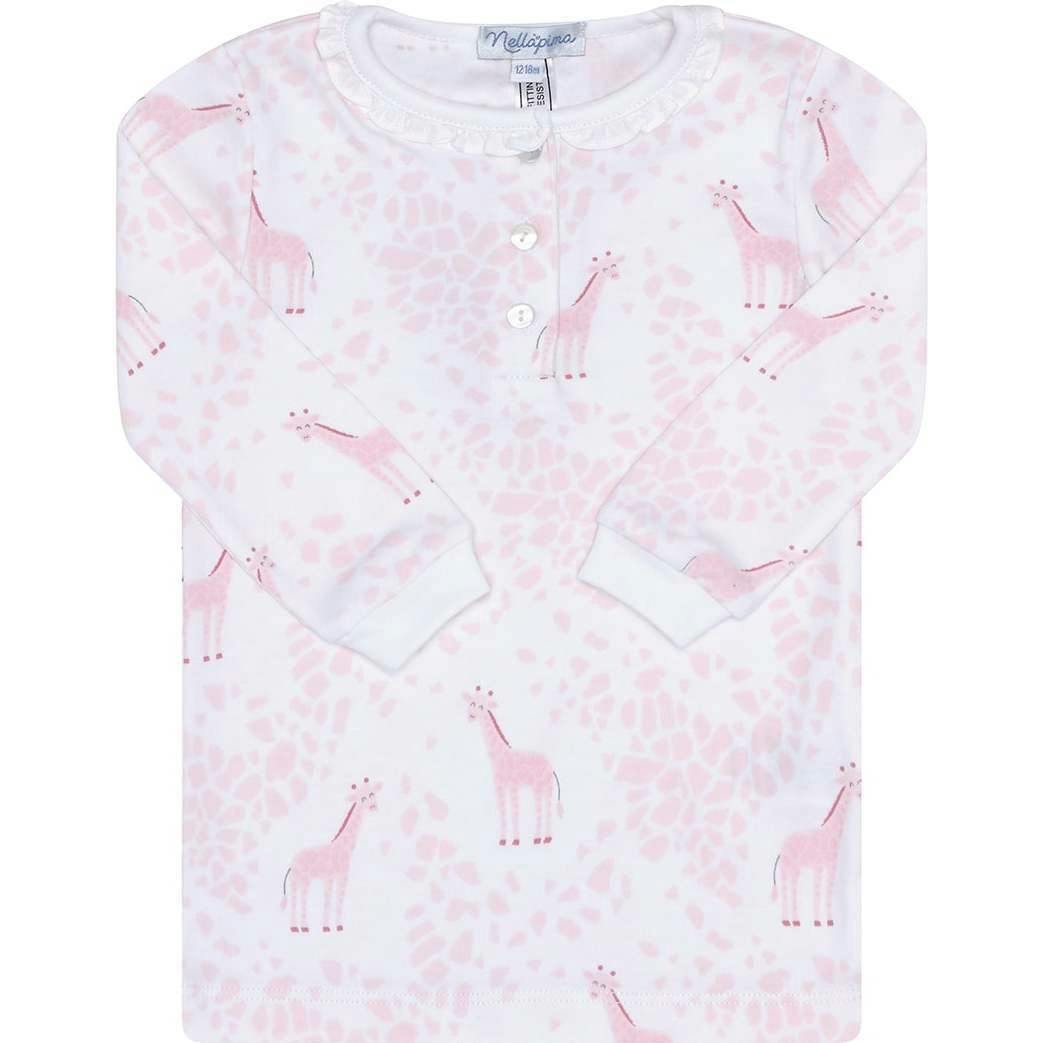 Pink Giraffe Print Pajama