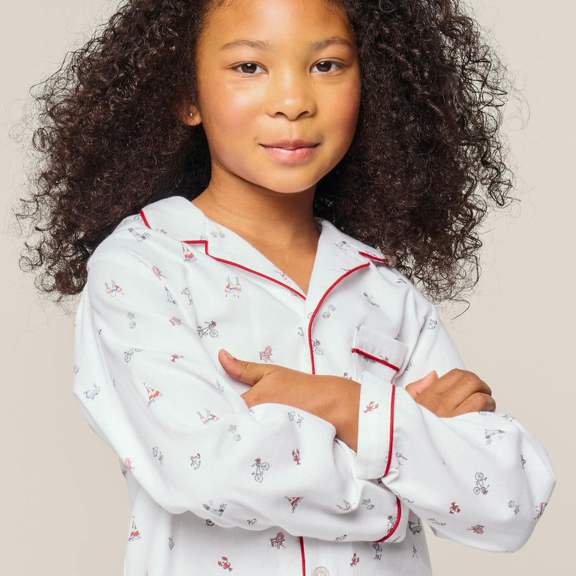 Kid's Twill Pajama in Coastal Charms
