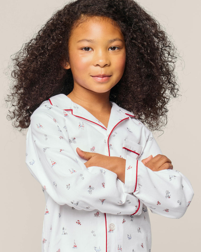 Kid's Twill Pajama in Coastal Charms
