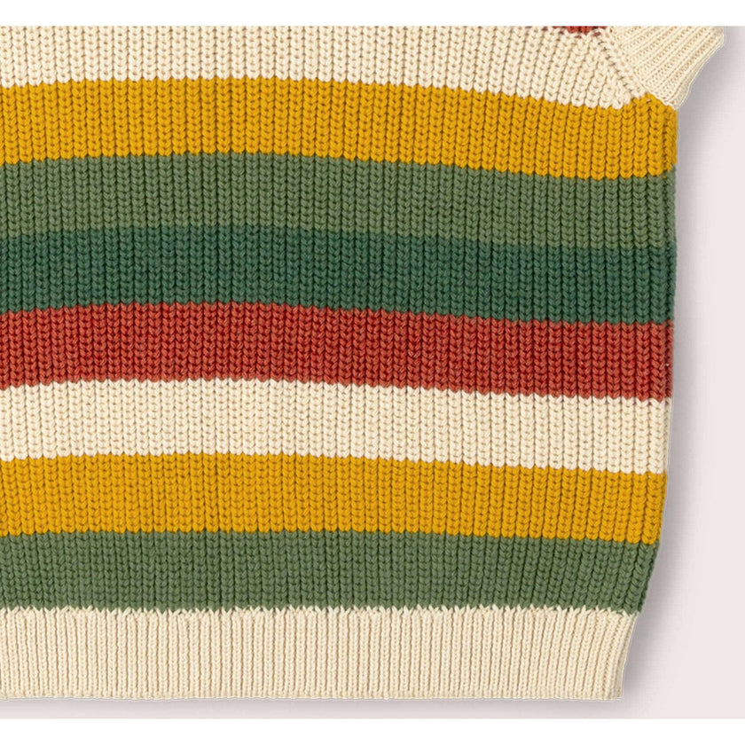 Spring Rainbow Knitted Snuggly Pullover, Multi