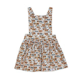 Pinafore Dress in Boombox/Headphones