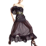 Eugenia Organza Flounce Top