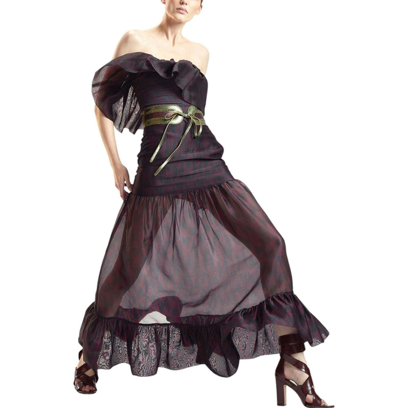 Eugenia Organza Flounce Top