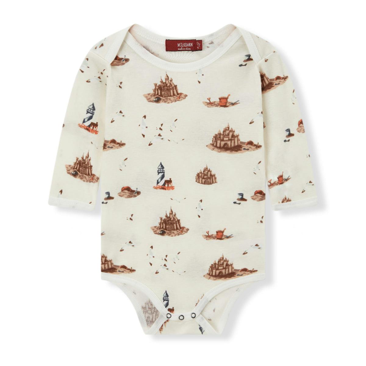 Sandcastle Organic Cotton Long Sleeve One Piece