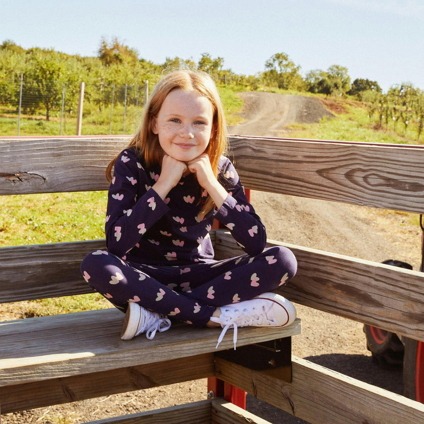 Recycled Cotton Hearts Kid T-Shirt