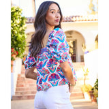 Geo Floral, White