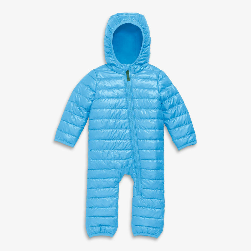 Baby lightweight puffer suit in solids