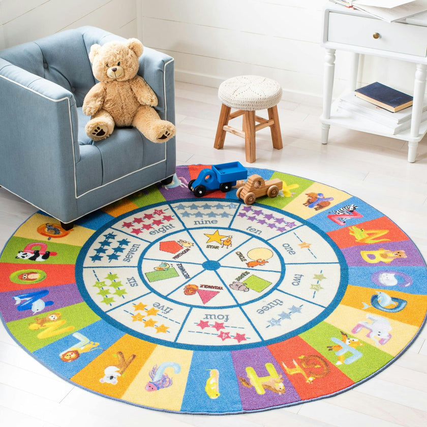 Kids Playhouse Daisy Rug, Beige