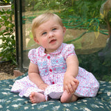 Floral Smocked Button-Front Dress and Bloomers