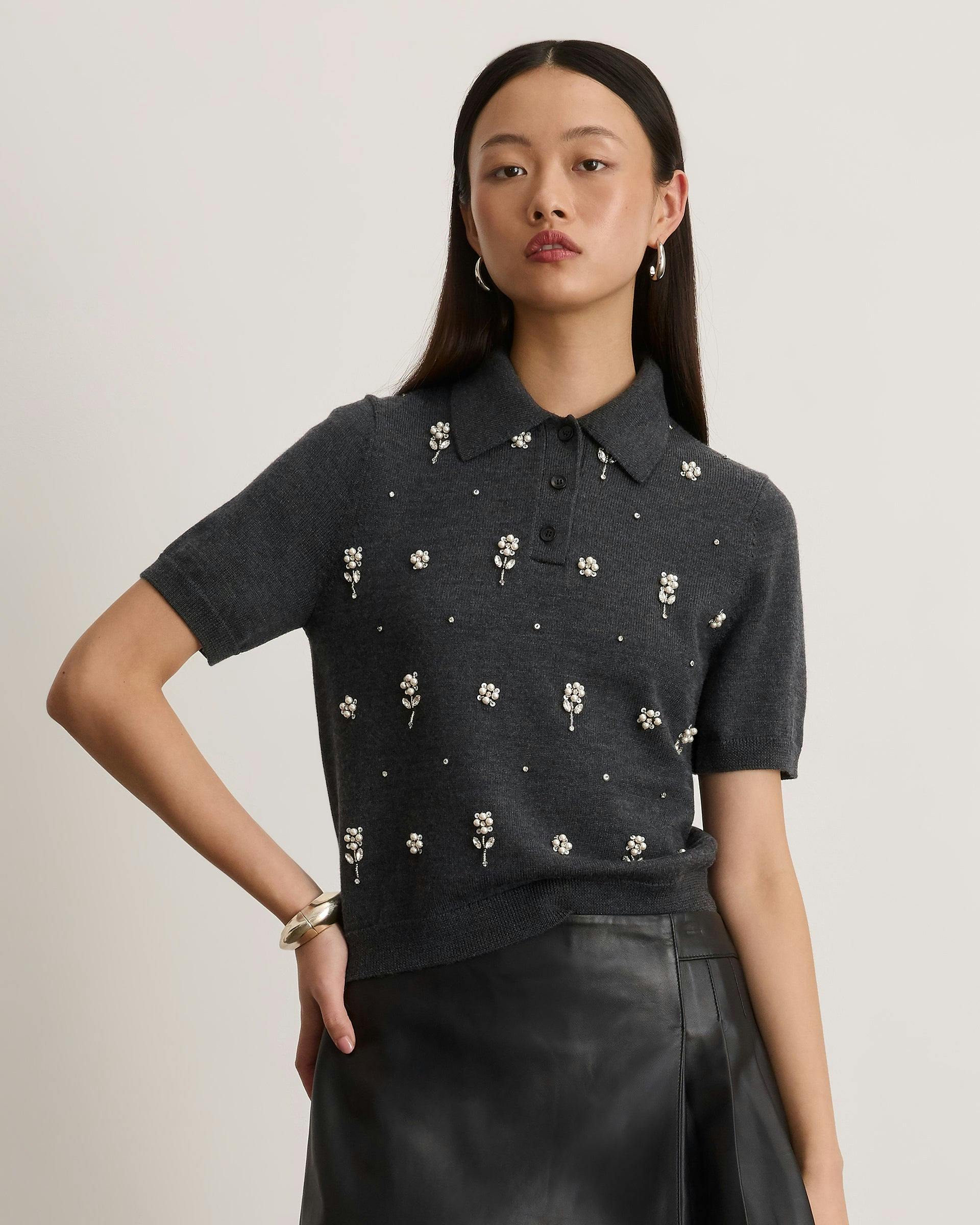 Camilla Embellished Knit Top