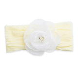 Multicolor Elastic Flower Headband Set