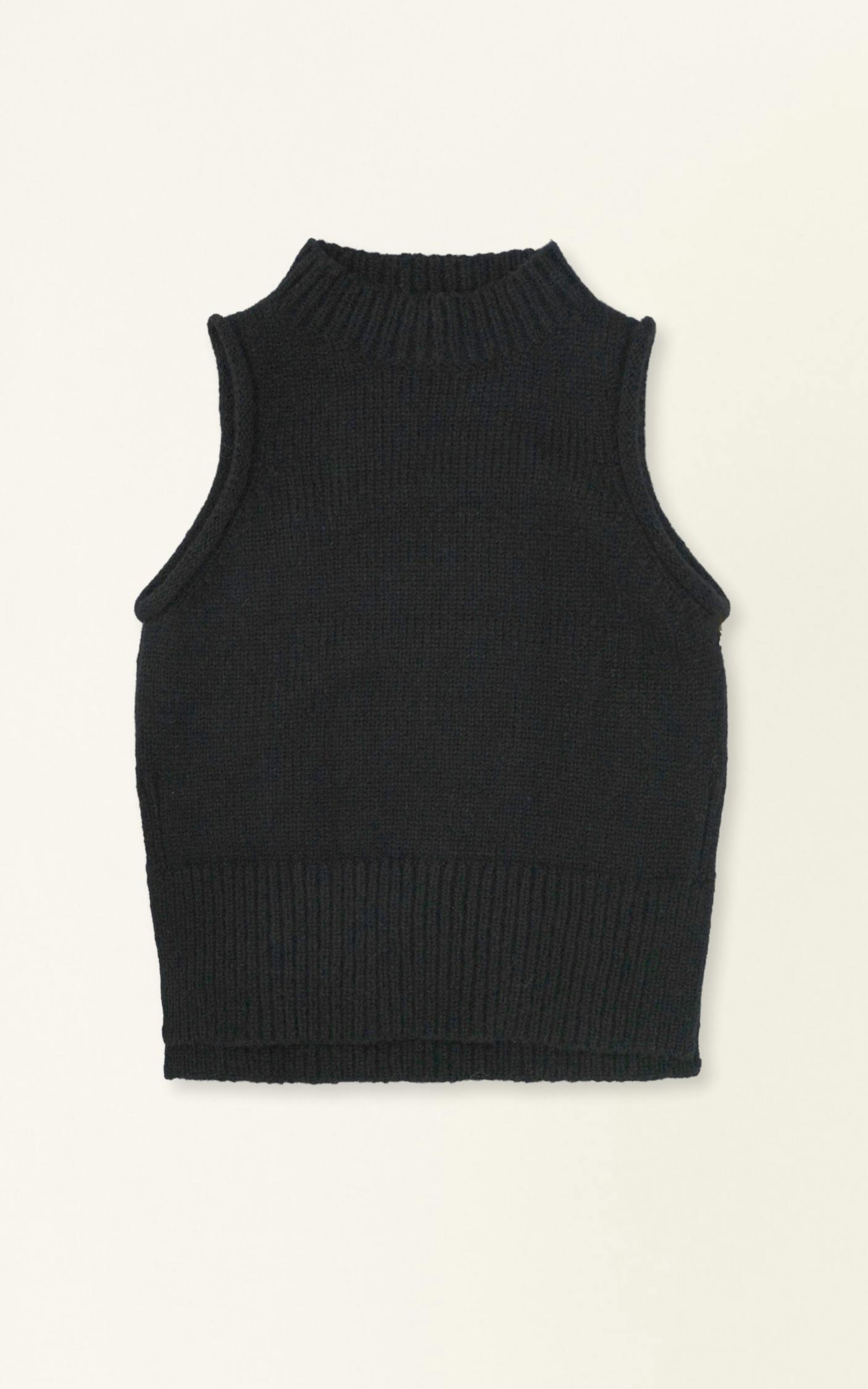 Aspen Open Side Vest in Black