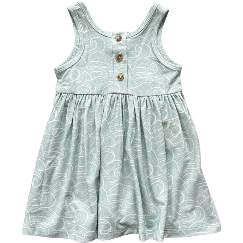 Henley Tank Dress Summer Polka Dots
