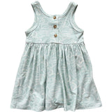 Henley Tank Dress Summer Polka Dots