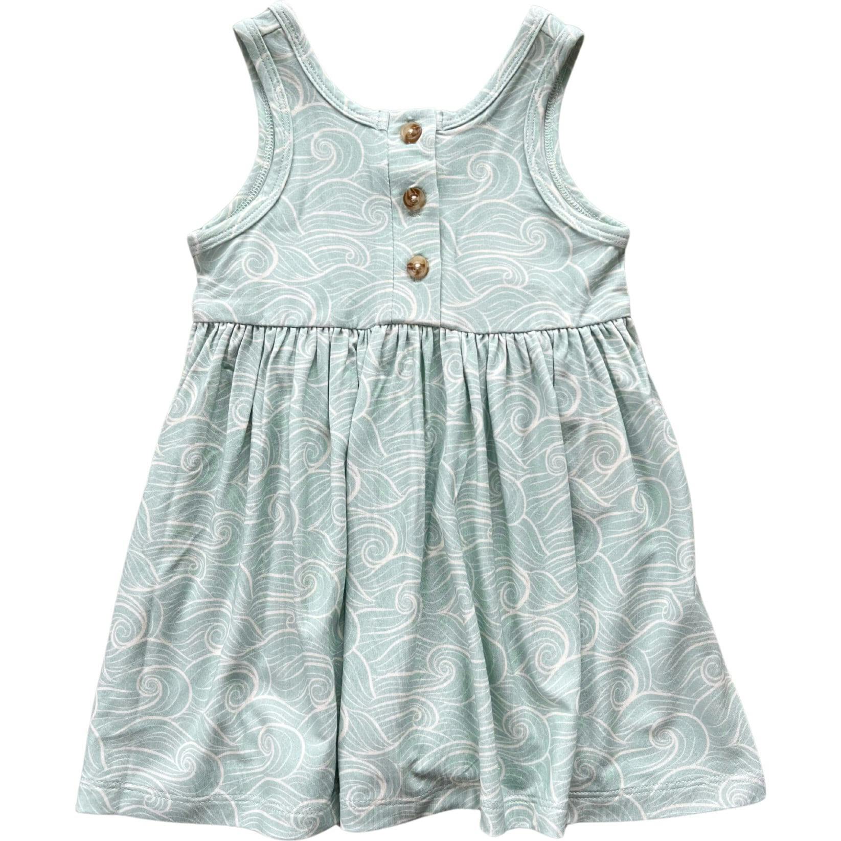 Henley Tank Dress Summer Polka Dots
