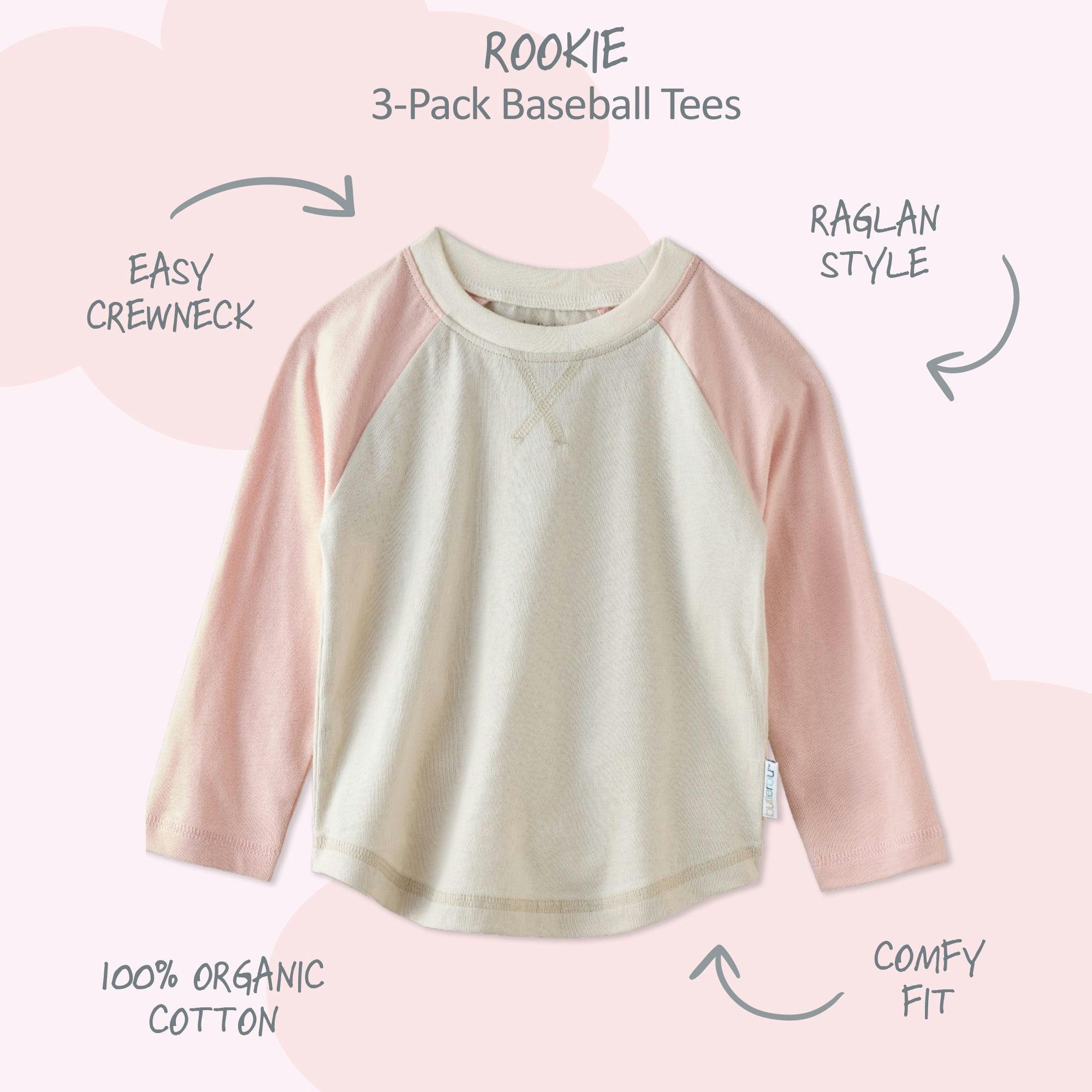 ROOKIE 3-Pack Baseball Tee