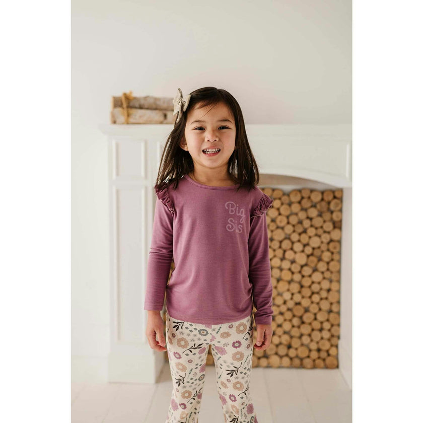 Girl's Long Sleeve Ruffle Top