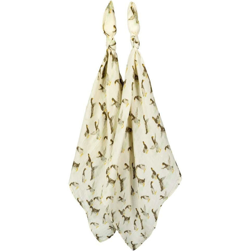 Organic Cotton Muslin Two-Piece Burp Cloth Set
