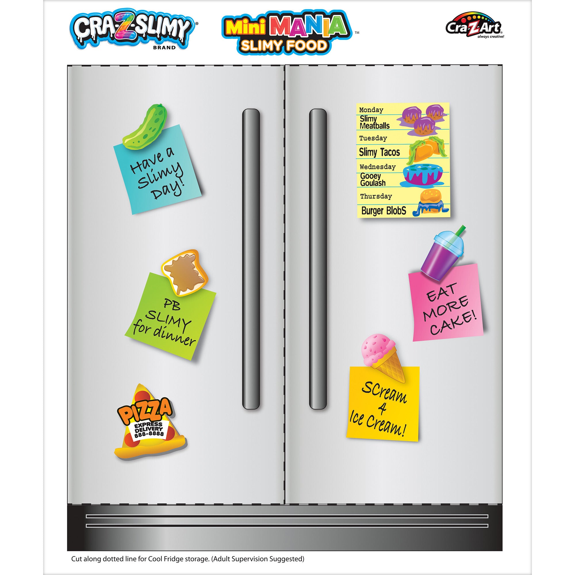 Cra-Z-Slimy: Mini Mania Slimy Food: Grocery Set #1
