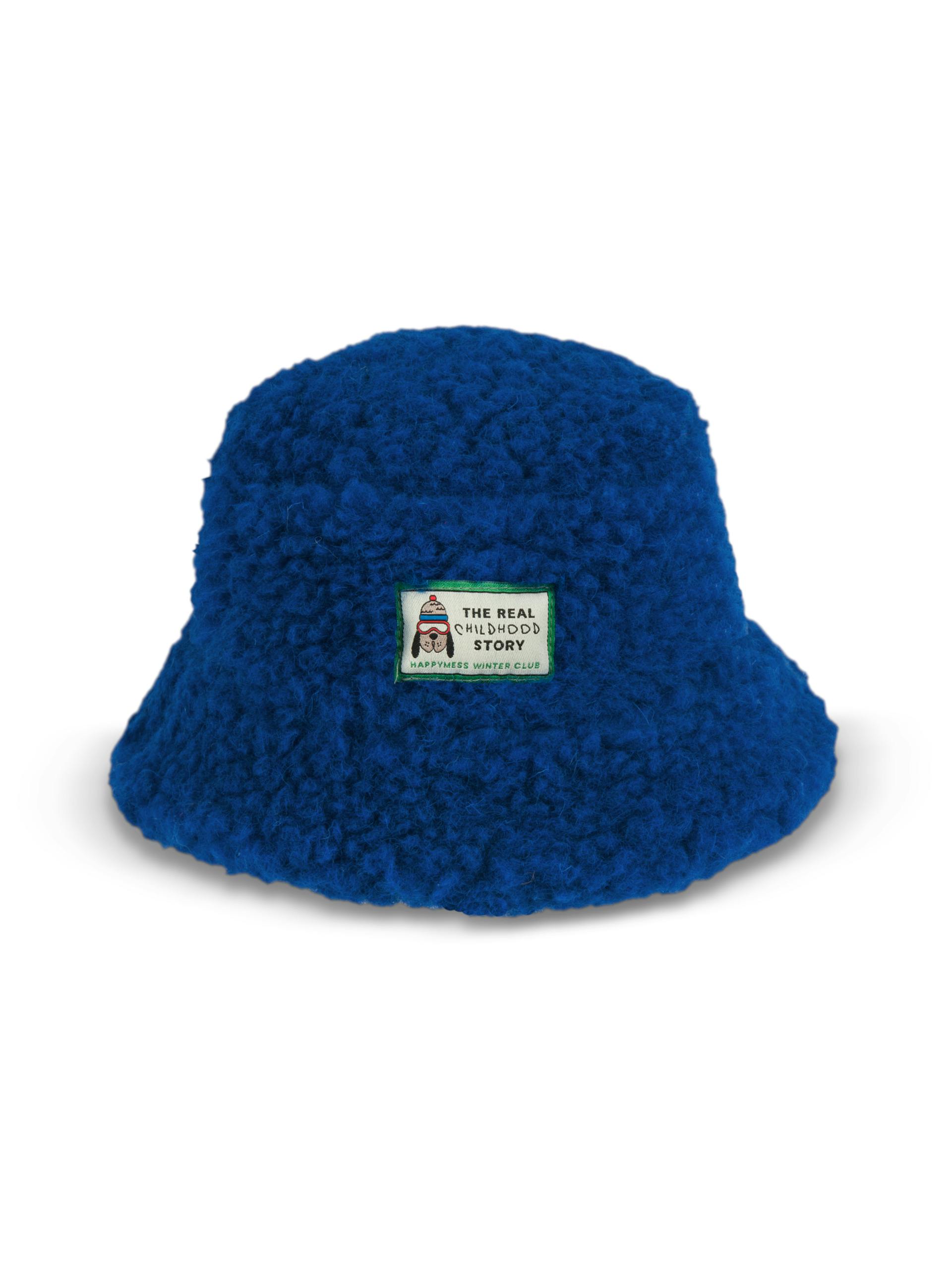 children's merino bucket hat - cobalt