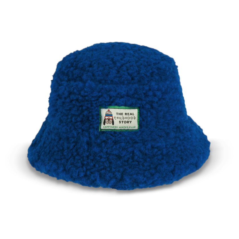 children's merino bucket hat - cobalt