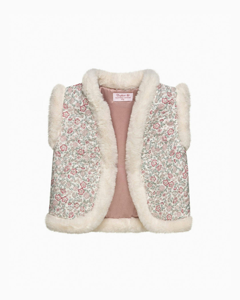 Arabella Quilted Fur Gilet
