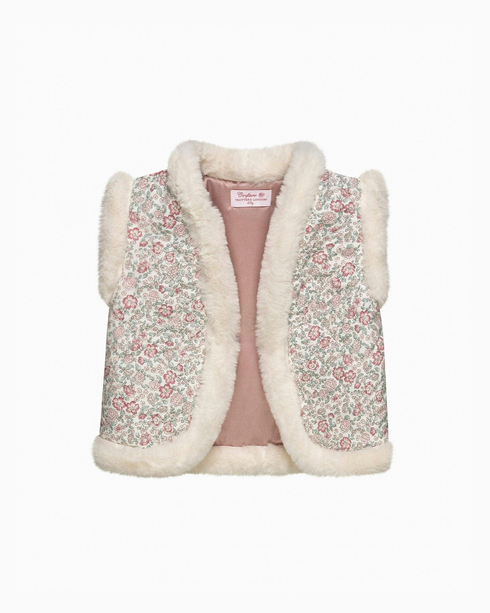 Arabella Quilted Fur Gilet