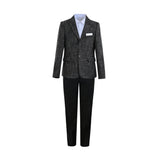 Black Alexander Checked Pattern Blazer Suit Set