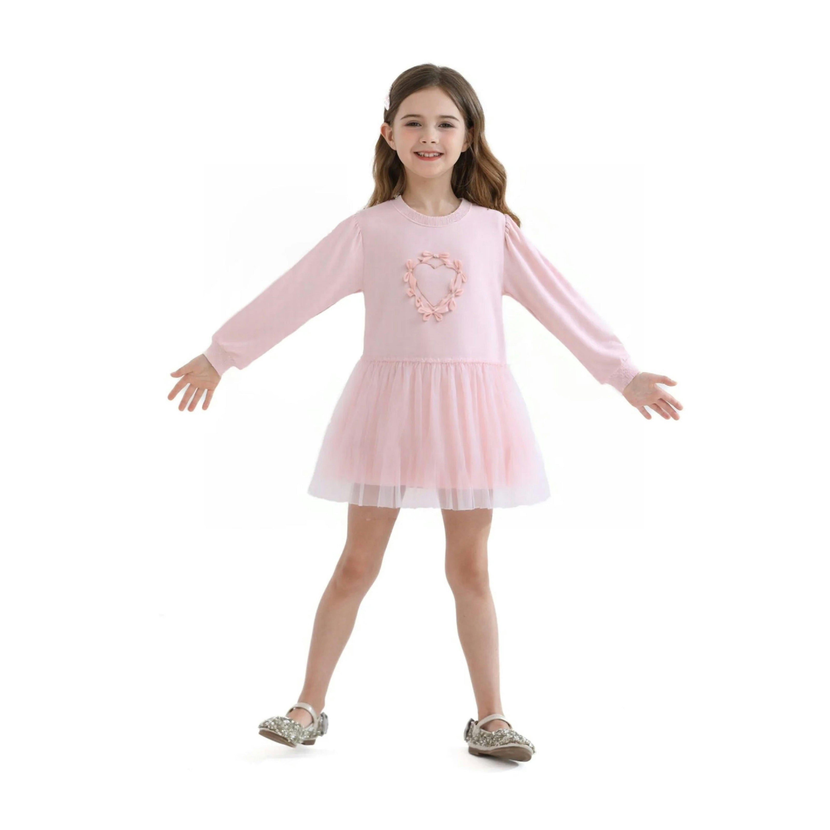 Pink Heart Bow Dress