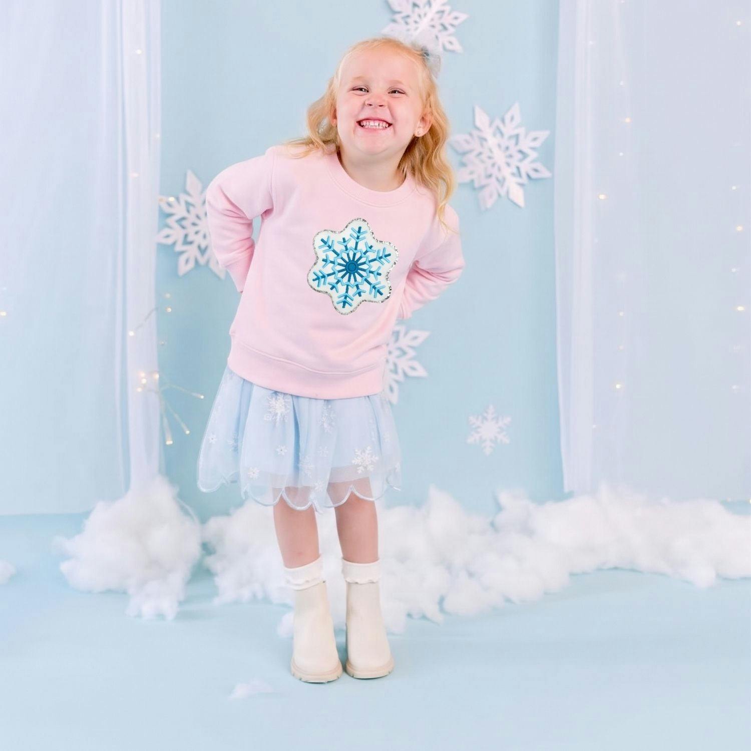 Snowflake Patch Sweatshirt