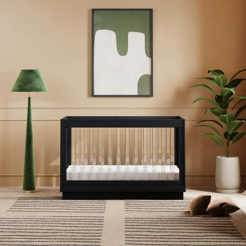 Harlow Acrylic 3-In-1 Convertible Crib & Toddler Bed Conversion Kit