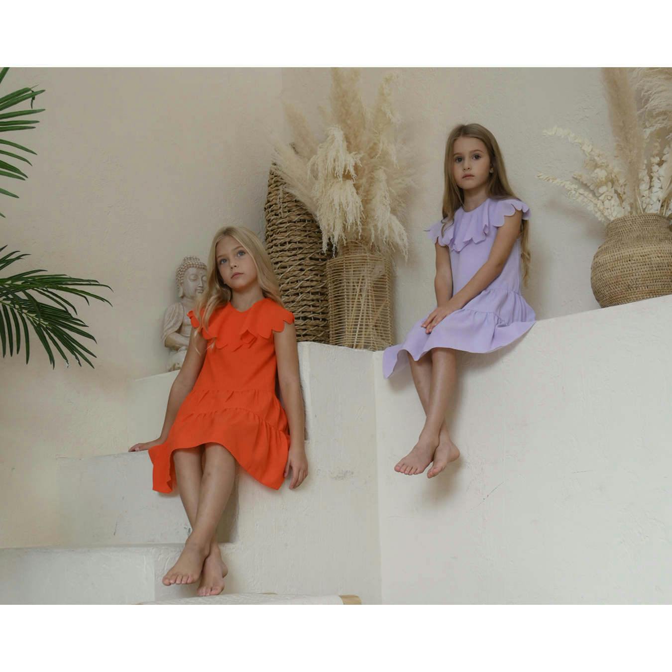Anna dress (scarlet orange)
