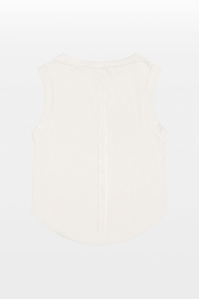Tenly Rayon Rib Exposed Seam Tank Top