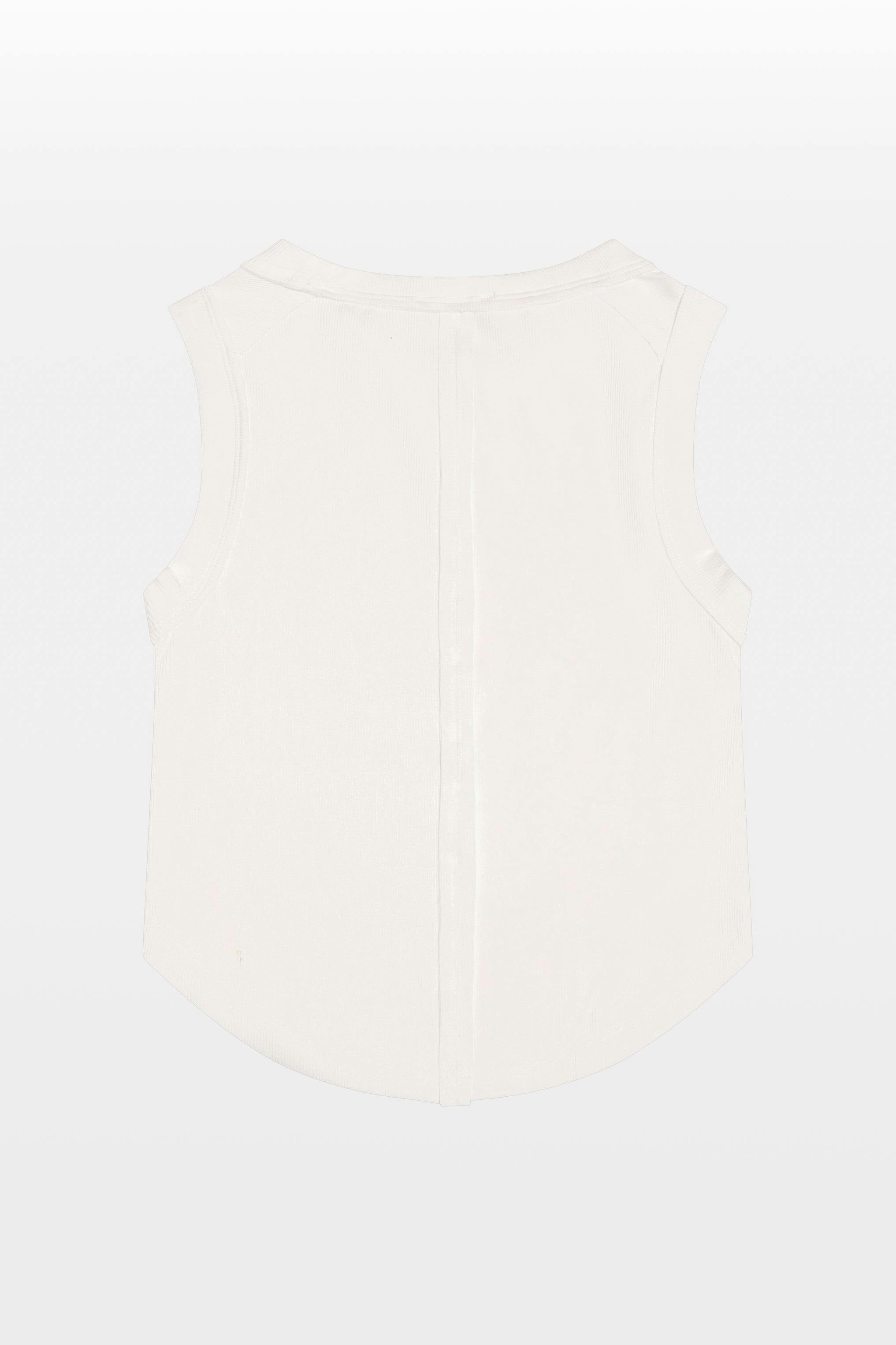 Tenly Rayon Rib Exposed Seam Tank Top