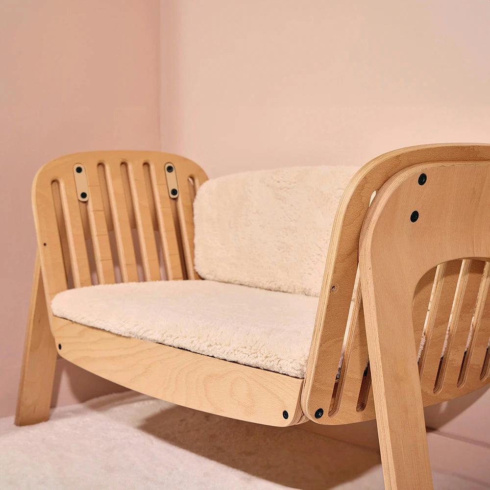 Cushions for KODO co-sleeping bed bench FUR MILK