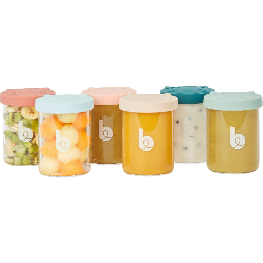 Babymoov Isy Glass Baby Food Storage Jars (Oven-Safe, Airtight)