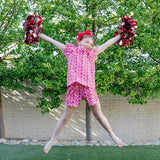 Emery Girls' Short Set - Pep Rally Red