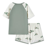 Mint Lobster Zipper Top & Swim Trunks