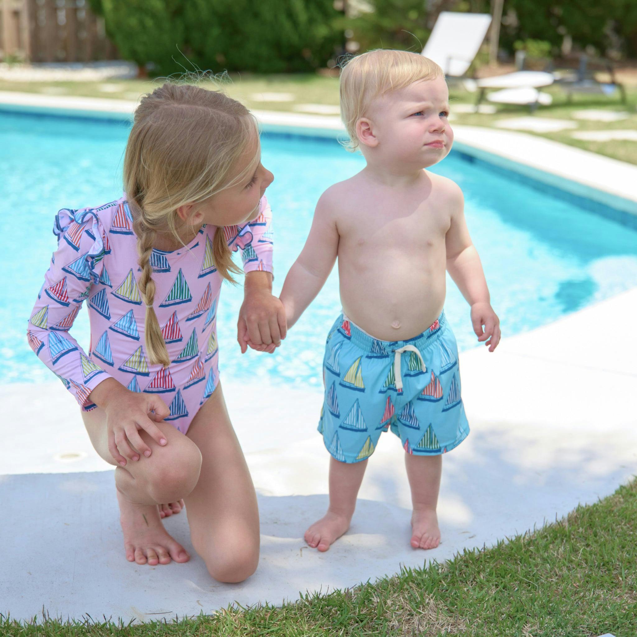 Baby Boys Swim Trunk - Blue Regatta