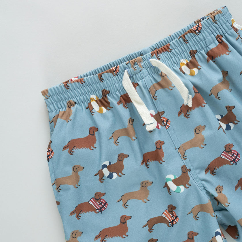 Baby Boys Swim Trunk - Swim Dachshunds