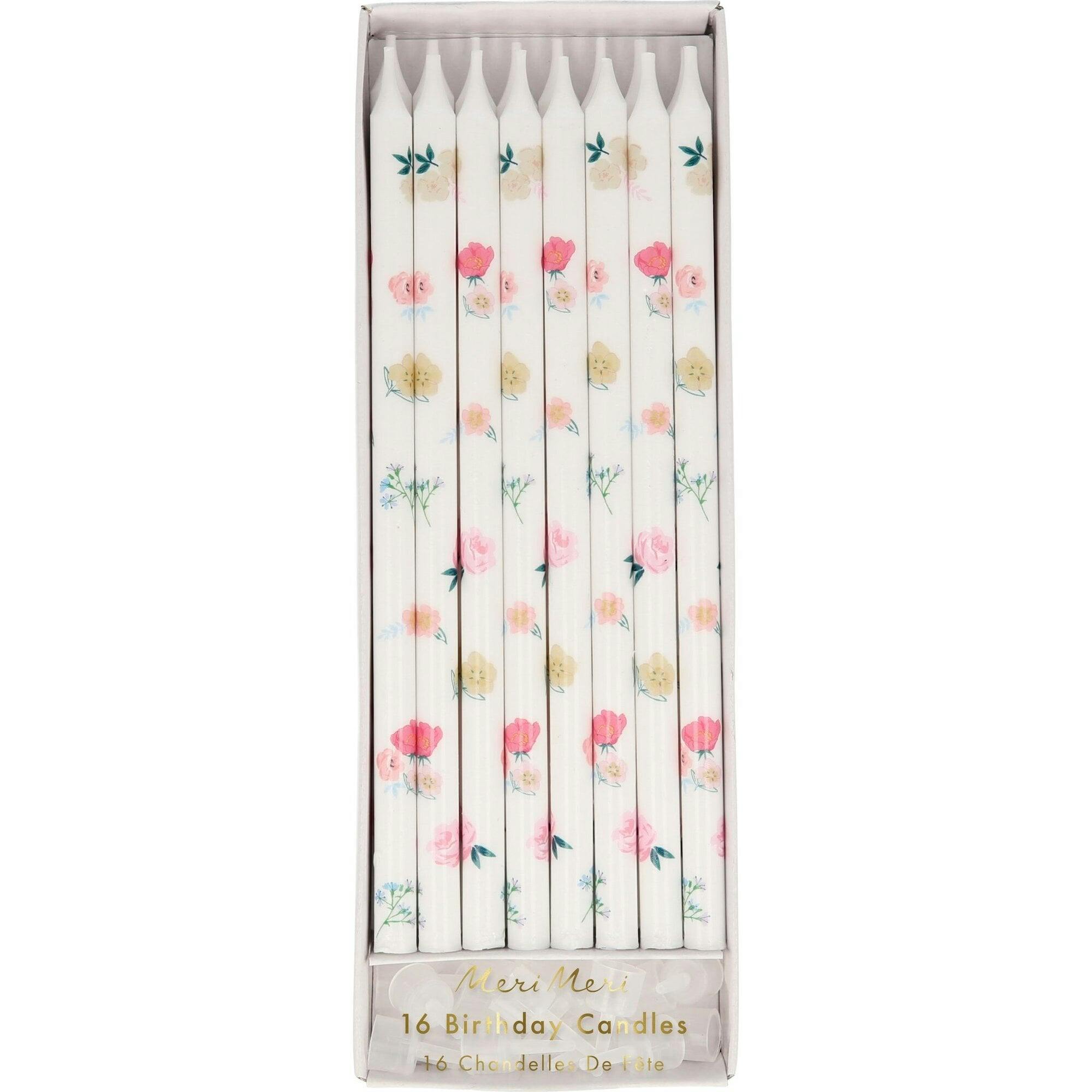 Floral Pattern Candles