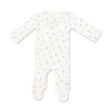Little Horseshoes Blue - 2 Way Zipper Footie