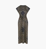 The Dris Dress - Carnaby Scarf Black