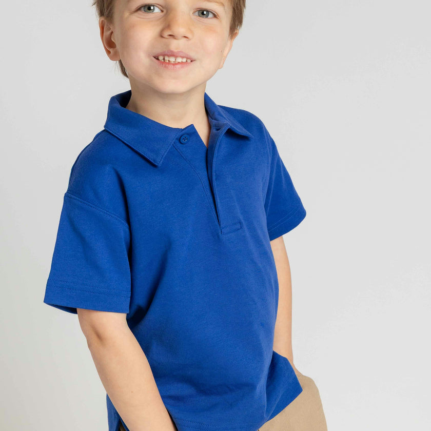 Royal Blue Short Sleeve Polo Shirt