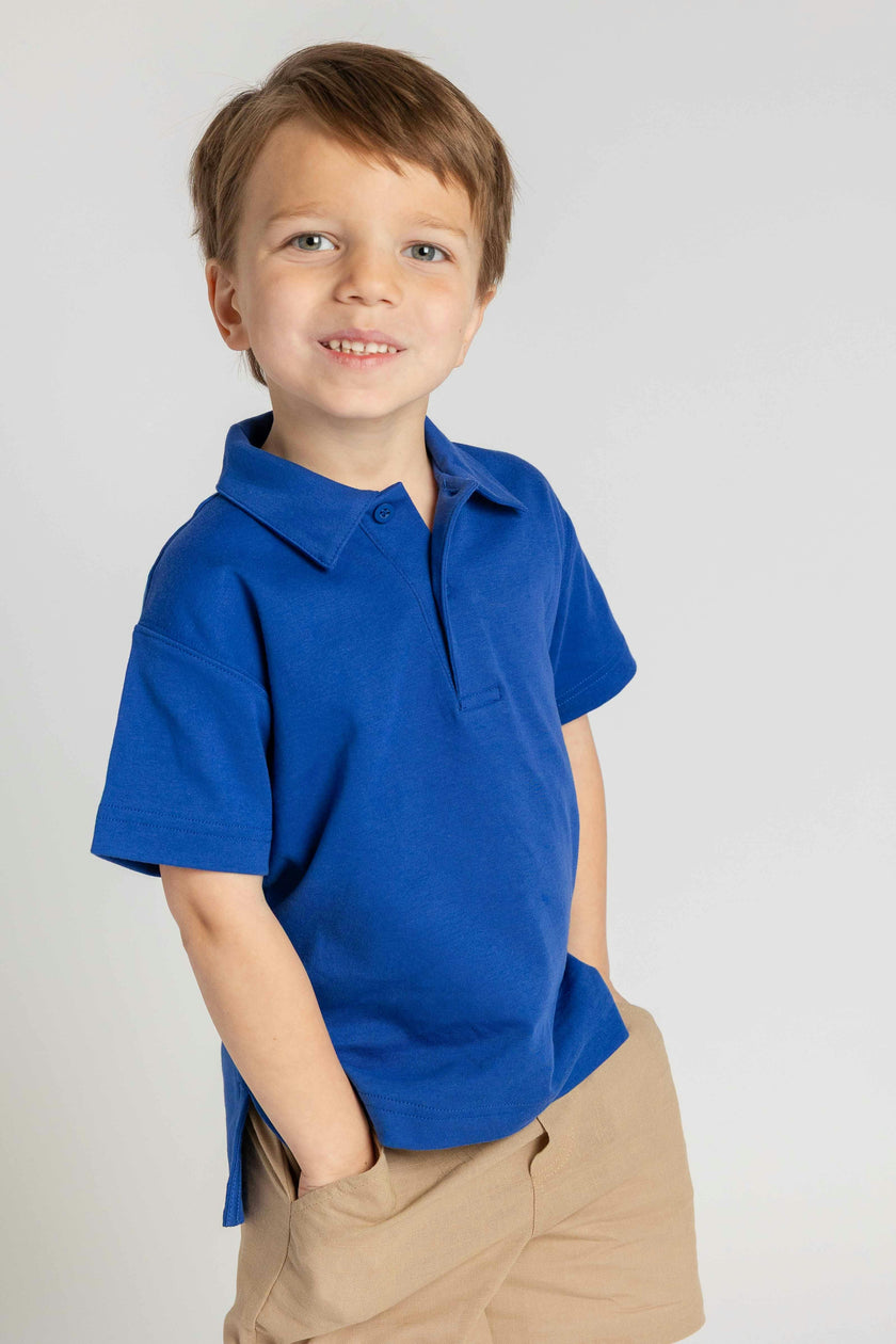 Royal Blue Short Sleeve Polo Shirt