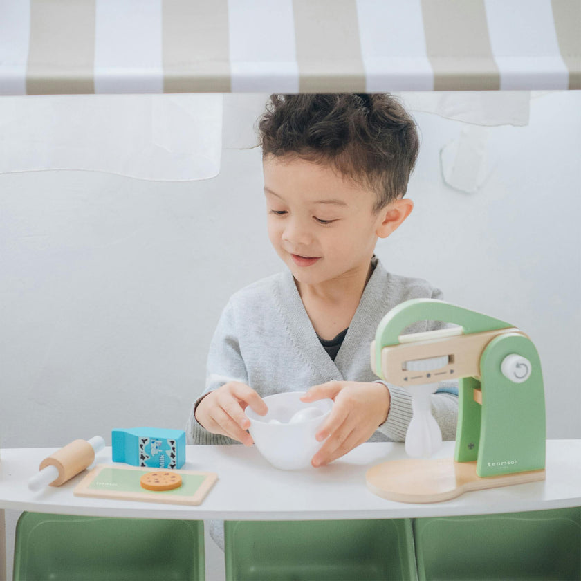 Little Chef Frankfurt Wooden Mixer Play Kitchen Accessories
