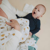 Cotton Muslin Swaddle Blanket - Conchos